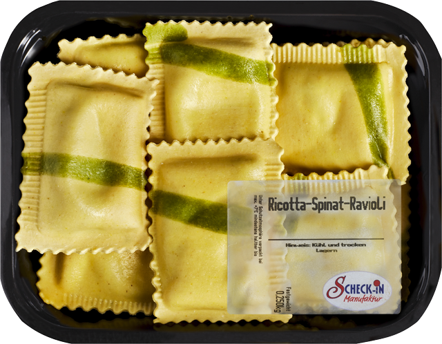 Ravioli mit Ricotta-Spinatfüllung