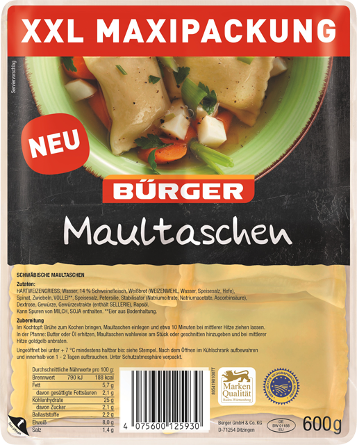 Bürger Maultaschen XXL 