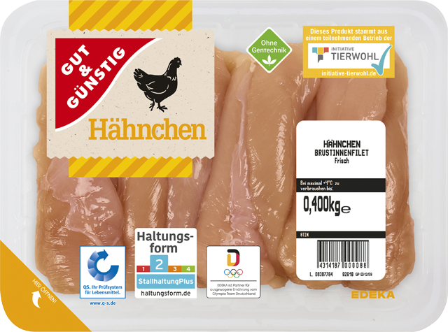 Gut & Günstig Hähnchenbrust-Innenfilets