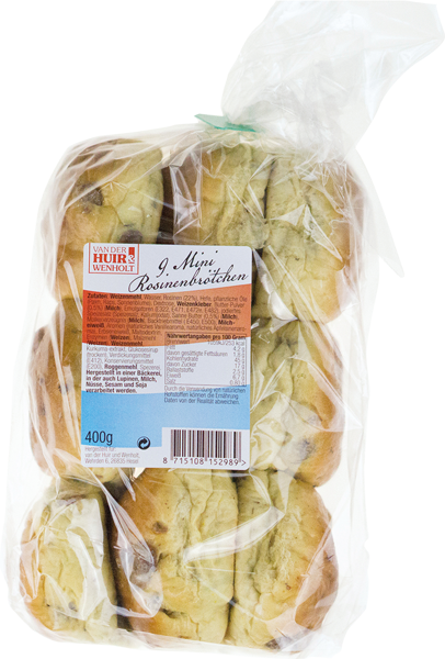 Van der Huir Mini-Rosinenbrötchen