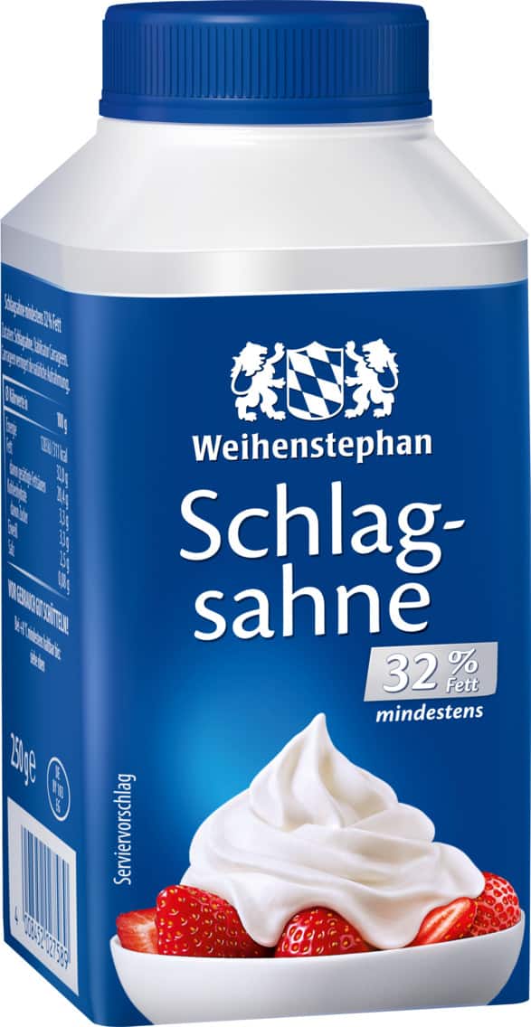 Weihenstephan Schlagsahne, Sahne zum Kochen oder Kochcreme