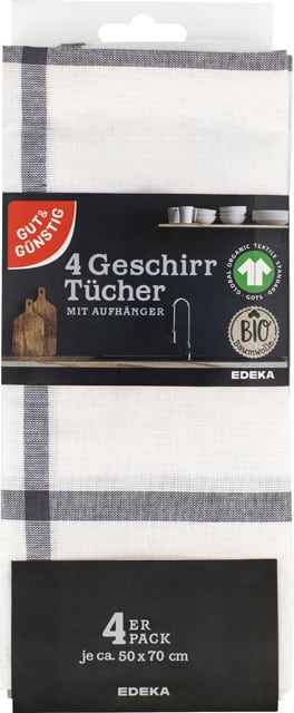 Gut & Günstig Bio Geschirrtuch