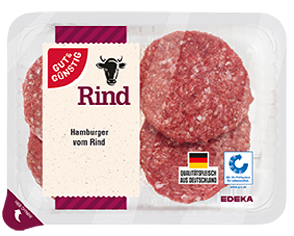 GUT&GÜNSTIG Hamburger vom Rind