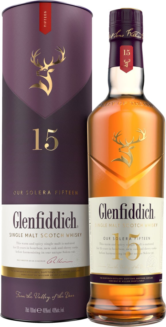 Glenfiddich Single Malt Scotch Whisky 15 Jahre