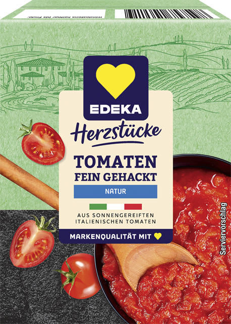 EDEKA Herzstücke Tomaten fein gehackt Natur 