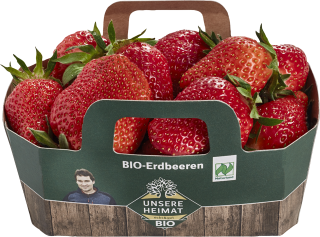 Unsere Heimat – echt & gut Bio Erdbeeren