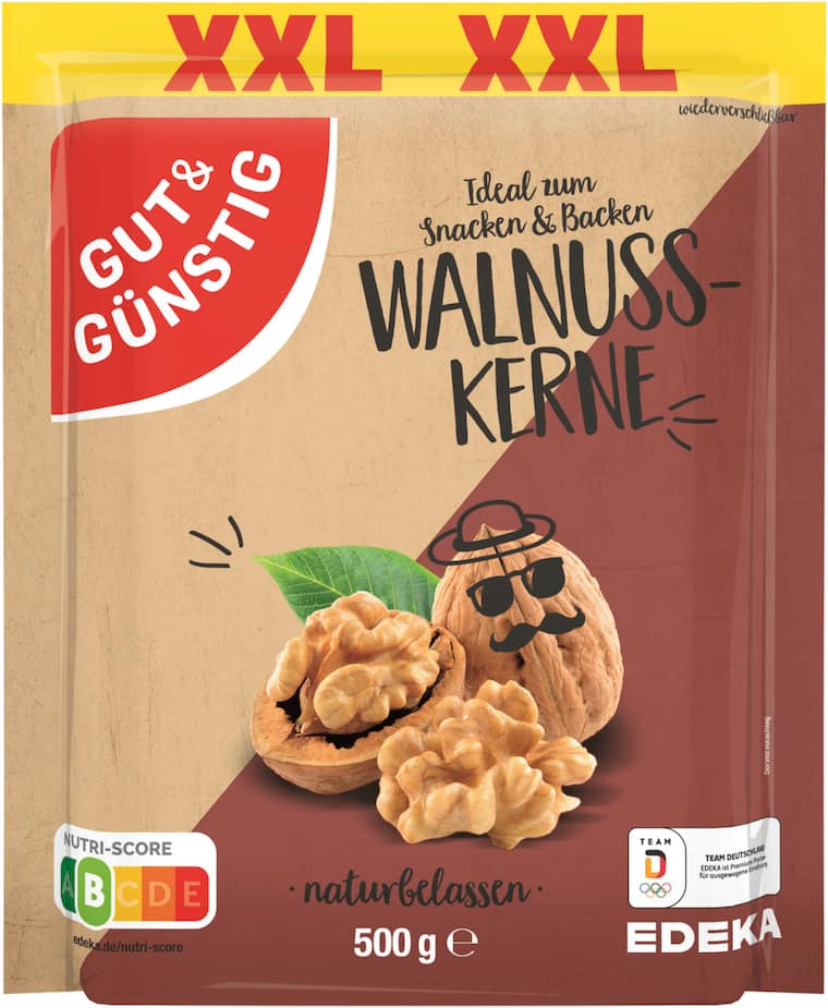 Gut & Günstig Walnuss-Kerne