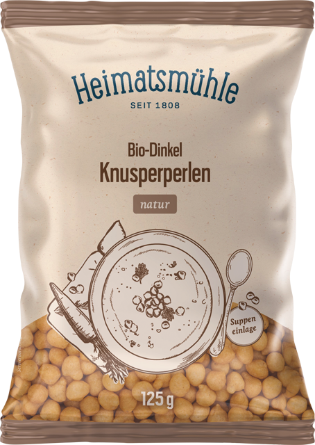 Bio Heimatsmühle Dinkel Knusperperlen natur 