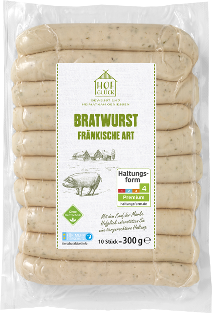 Hofglück Bratwurst fränkische Art