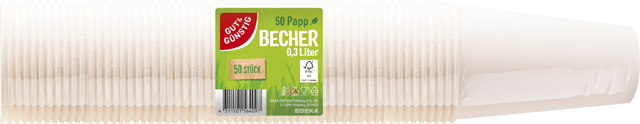 Gut & Günstig Pappbecher