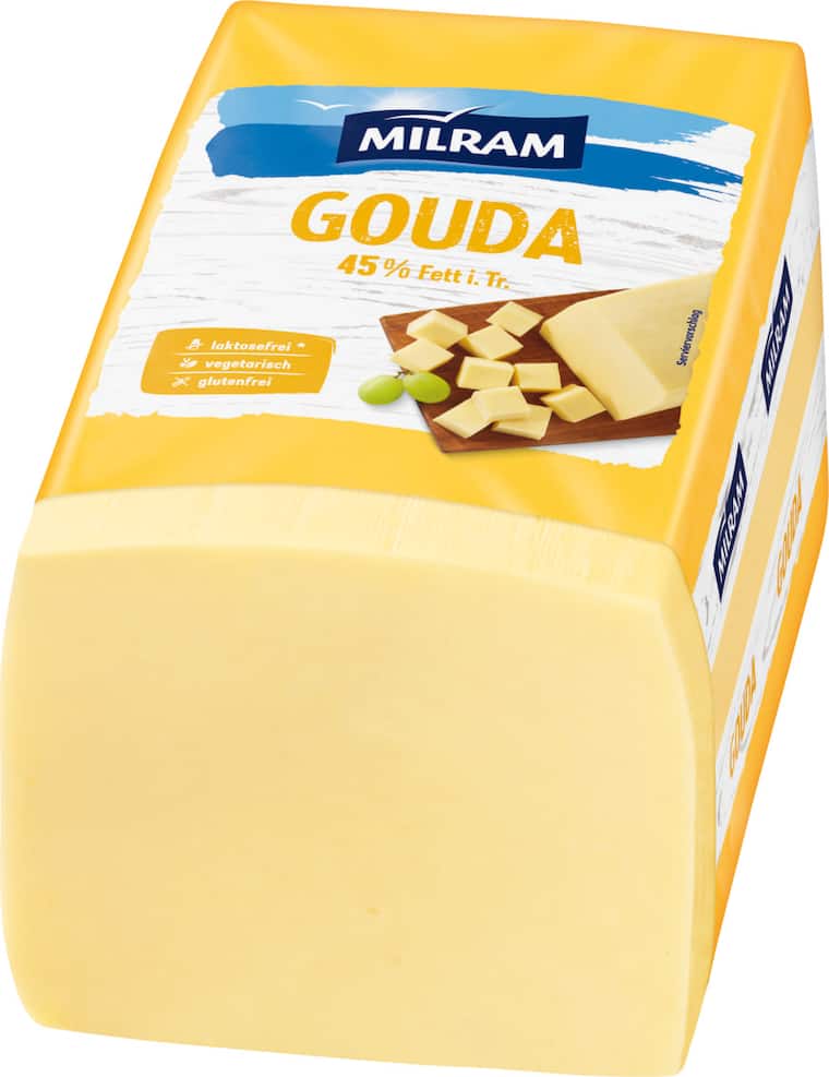 Milram Gouda, Edamer, Mozzarella oder Butterkäse