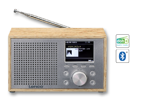 Lenco "DAR-017WH" Digitalradio
