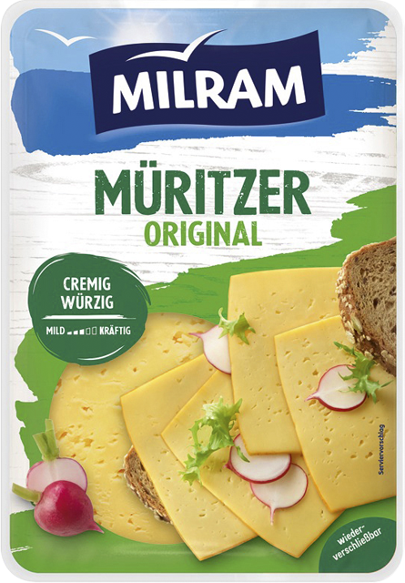 Milram Käse in Scheiben