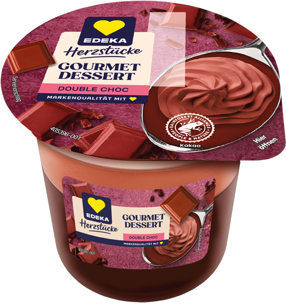 EDEKA Herzstücke Gourmet-Dessert Double Choc