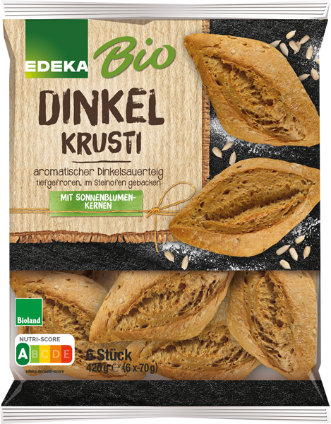 EDEKA Bio Dinkelkrusti, Baguette-, Roggen- oder Vollkornbrötchen