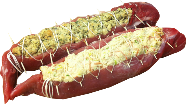 Schweinefilets gefüllt