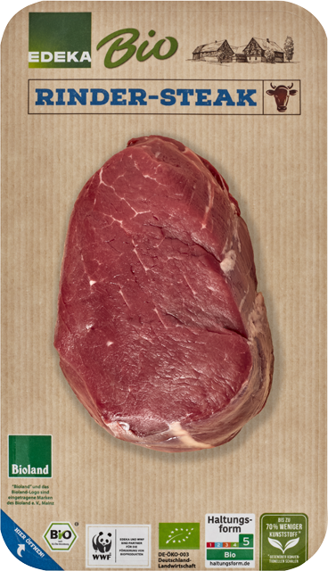 Im Frischepack: Bioland-Rinder-Steak 