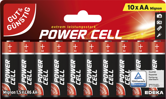 Gut & Günstig Power-Cell-Batterien