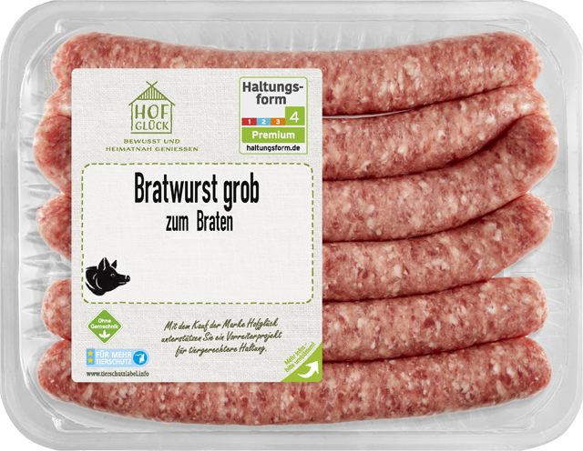 Hofglück Frische grobe Bratwurst