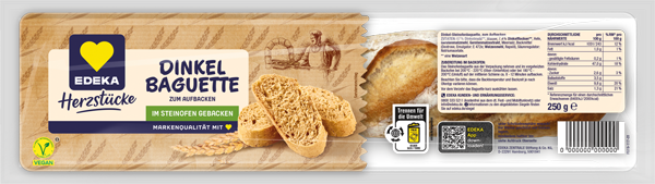 EDEKA Herzstücke Steinofenbaguette