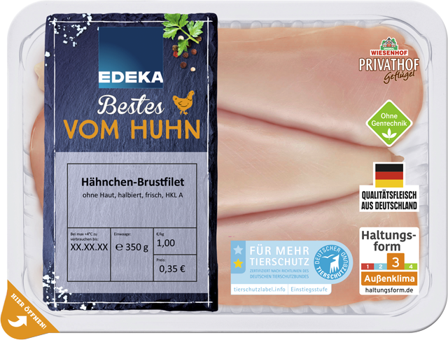 Bestes vom Huhn: Hähnchen-Brustfilets