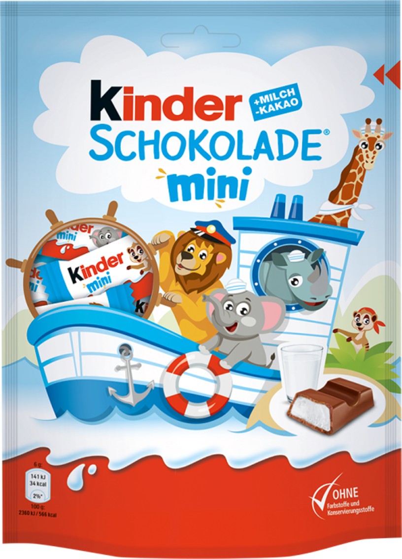 Kinder Schokolade oder bueno mini