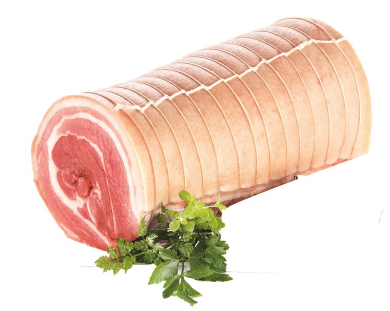 Strohschwein Rollbraten* oder Hufeisenspieße*
