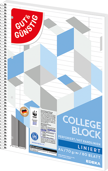 GUT&GÜNSTIG Collegeblock