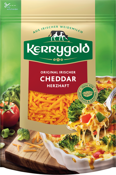 Kerrygold Käsespezialitäten, Reibekäse oder Pastaflakes