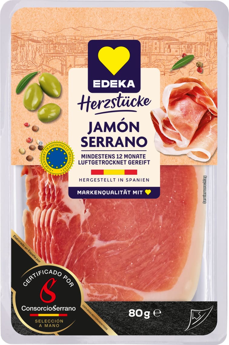 EDEKA Herzstücke Serrano Schinken