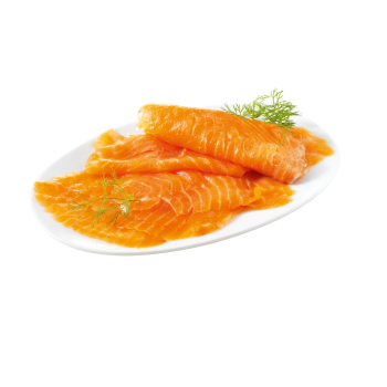 Räucherlachs oder Graved Lachs