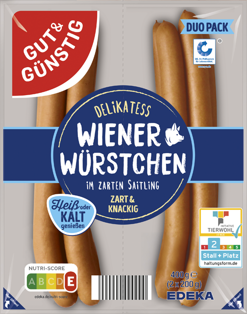Gut & Günstig Delikatess Wiener Würstchen 