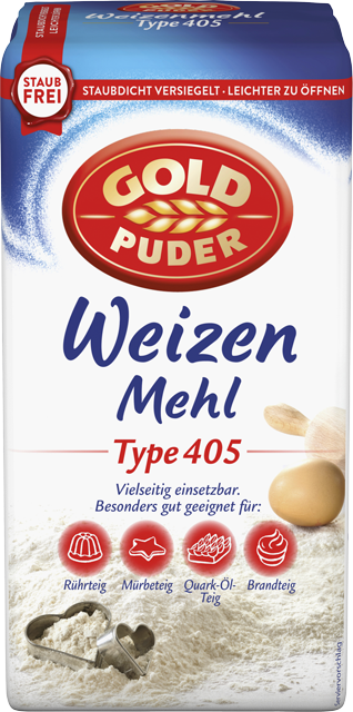 Goldpuder Weizenmehl