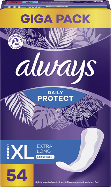 Always Daily Protect Slipeinlagen Extra Long mit Duft 