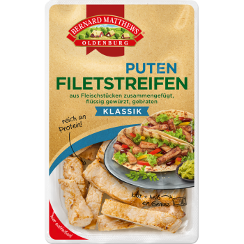 Puten oder Hähnchen Filetstreifen