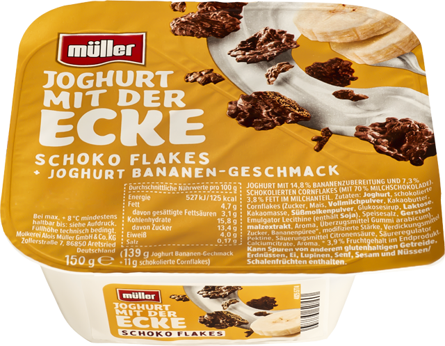 Müller Joghurt mit der Ecke