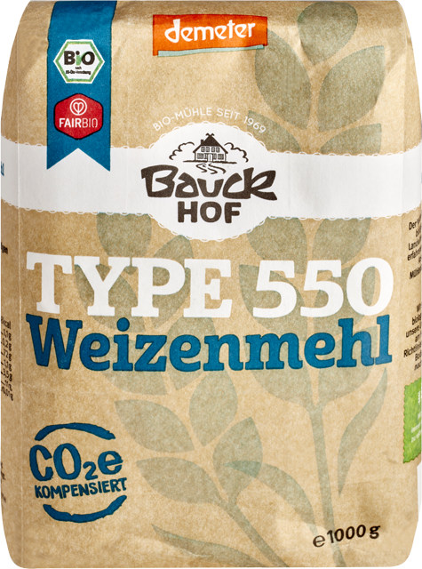 Demeter Bauckhof Bio-Weizenmehl Type 550 