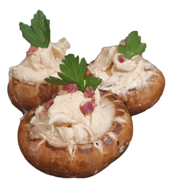 Gefüllte Champignons