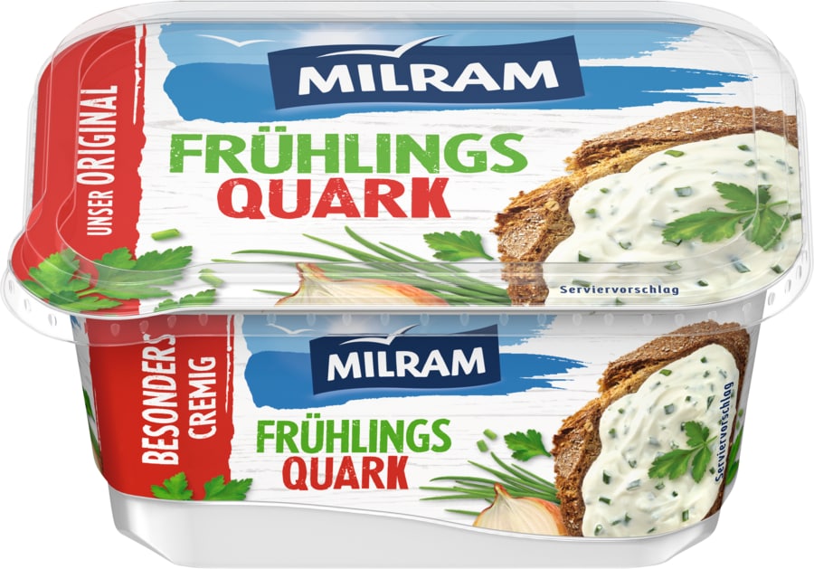 Milram frischer Zaziki,  Frühlings-Quark