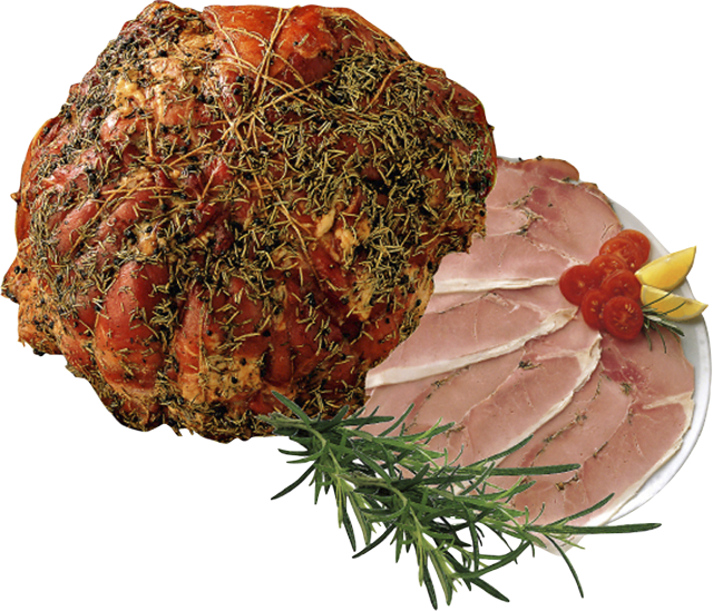 Original italienischer Prosciutto Cotto alle Erbe 