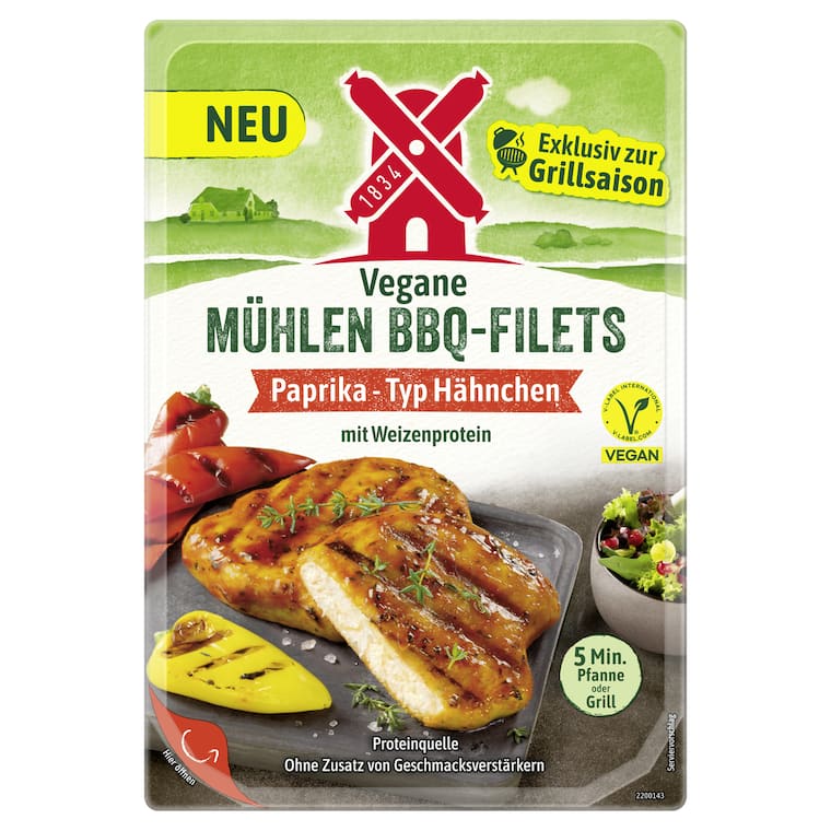 Rügenwalder Mühle Vegane Mühlen BBQ-Steaks oder -Filets