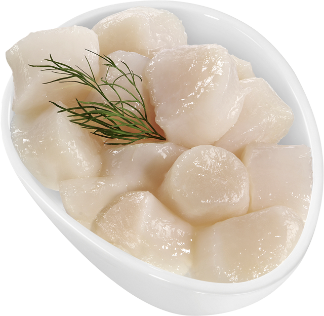 Tiefseescallops ohne Rogen 