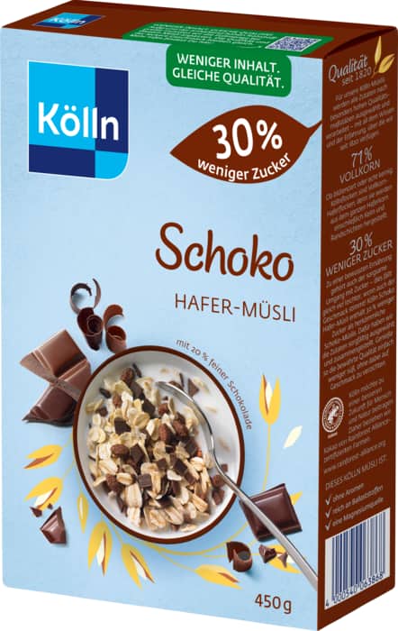 Kölln Müsli, Cerealien oder Haferkissen