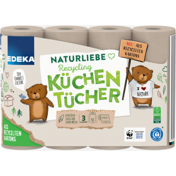 EDEKA - Naturliebe Recycling Küchentücher