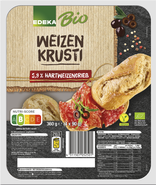 EDEKA Bio Weizen Krusti 