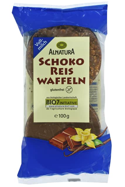 Alnatura Bio Schoko Reis Waffeln Vollmilch 
