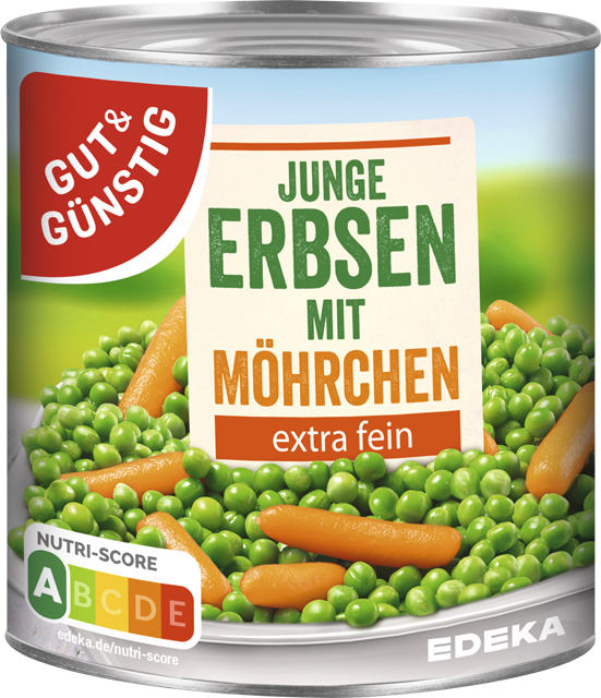 Gut & Günstig Junge Erbsen mit Möhrchen