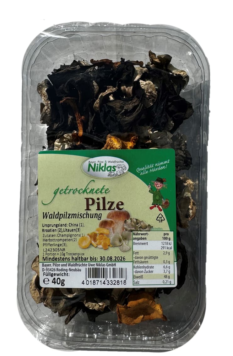 Getrocknete Pilzspezialitäten