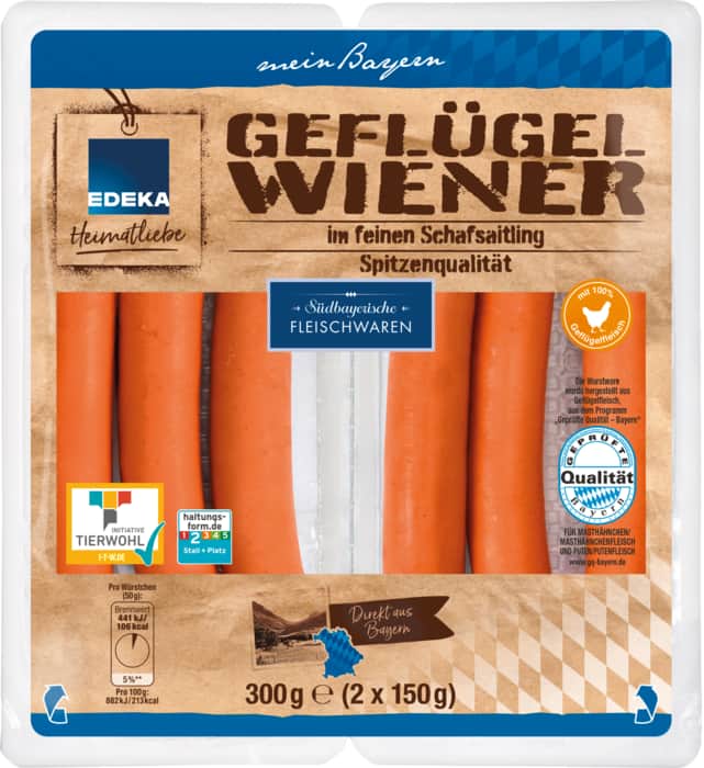 EDEKA Heimatliebe Geflügelwiener*