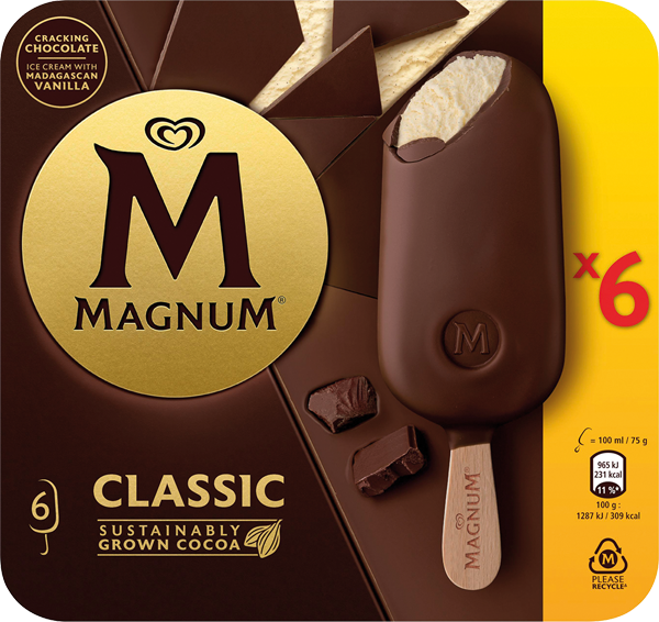 Langnese Magnum oder Cornetto